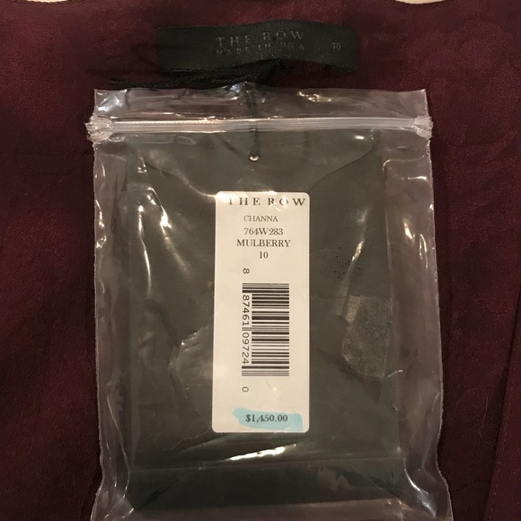 NWT The Row Channa Floral Satin Wrap Top - Picture 7 of 8